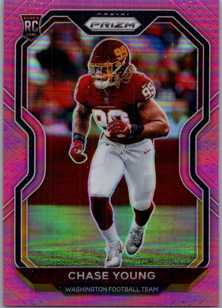 2020 Panini Prizm - Prizm Pink #383 Chase Young