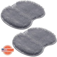 Paquete 2 alfombrillas exfoliantes para ducha y ba o, con ventosas para la pared