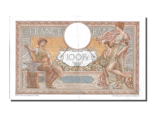 [#201982] Biljet, Frankrijk, 100 Francs, 100 F 1908-1939 ''Luc Olivier Merson'', - Afbeelding 2 van 2