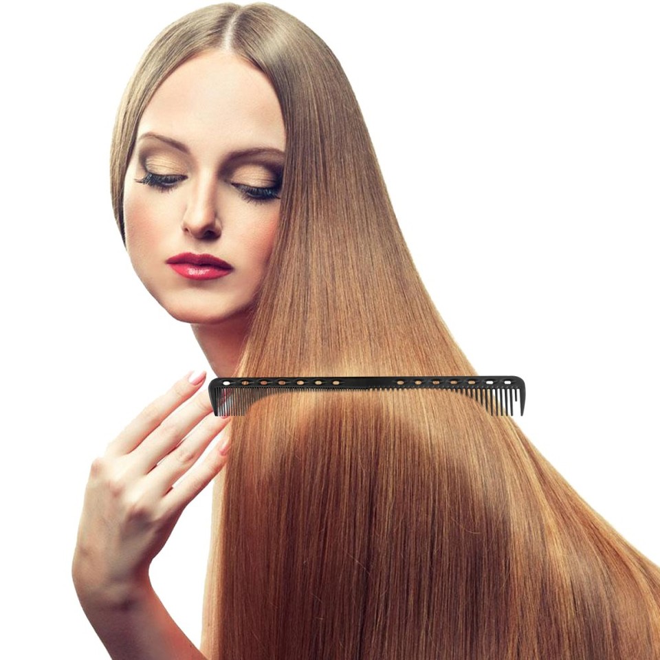 12pcs Carbon Fiber Combs Hair Cutting Comb Hair Shearing Comb Haircut ...