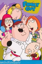 POSTER -TV: CARTOON: FAMILY GUY - GROUP POSE-FREE SHIP  #3840