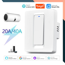 Tuya Smart WiFi Switch 20A/40A for Boiler: AC, Remote, Timer, Alexa, Google Home