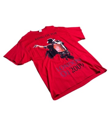 マイケル・ジャクソン Tシャツ ロンドン O2 2009 新品　Ｌサイズ 2009 Michael Jackson “King Of Pop” London O2 2009 Tshirt Size XL