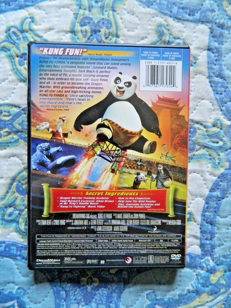 Kung Fu Panda 2008 DVD Widescreen Jack Black | eBay