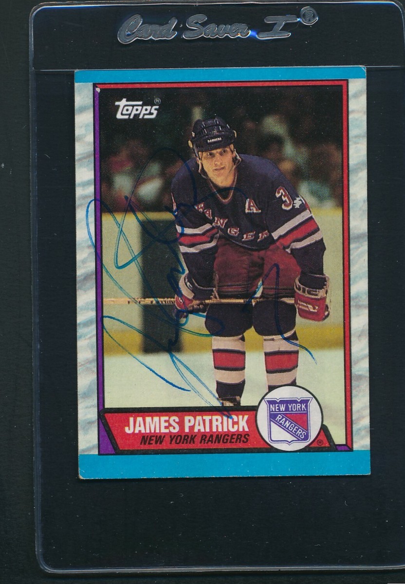 1989/90 Topps #90 James Patrick Rangers Signed Auto *B1694 | eBay