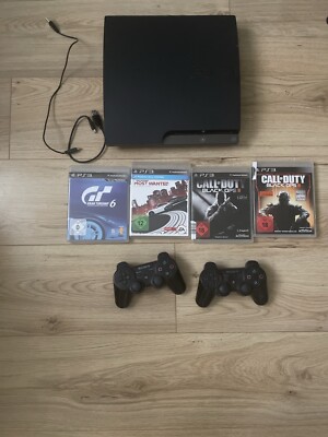 ps3 konsole slim mit Spielen Und 2 Controllern