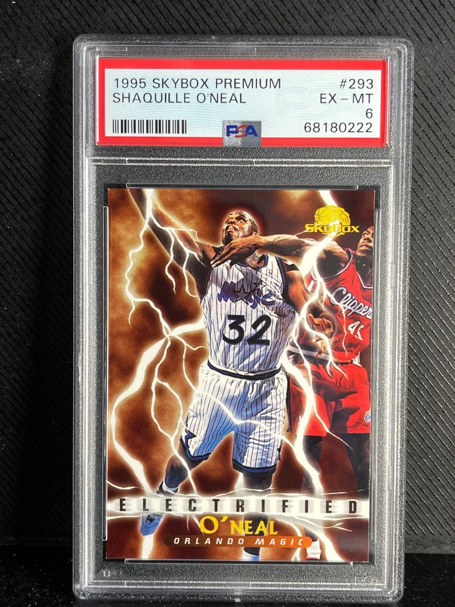 1995 SKYBOX PREMIUM SHAQUILLE O'NEAL CARD #293 - ELECTRIFIED - PSA