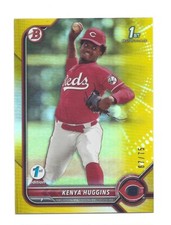 KENYA HUGGINS 2022 BOWMAN DRAFT FIRST EDITION YELLOW FOIL 1st BOWMAN  67/75 I230