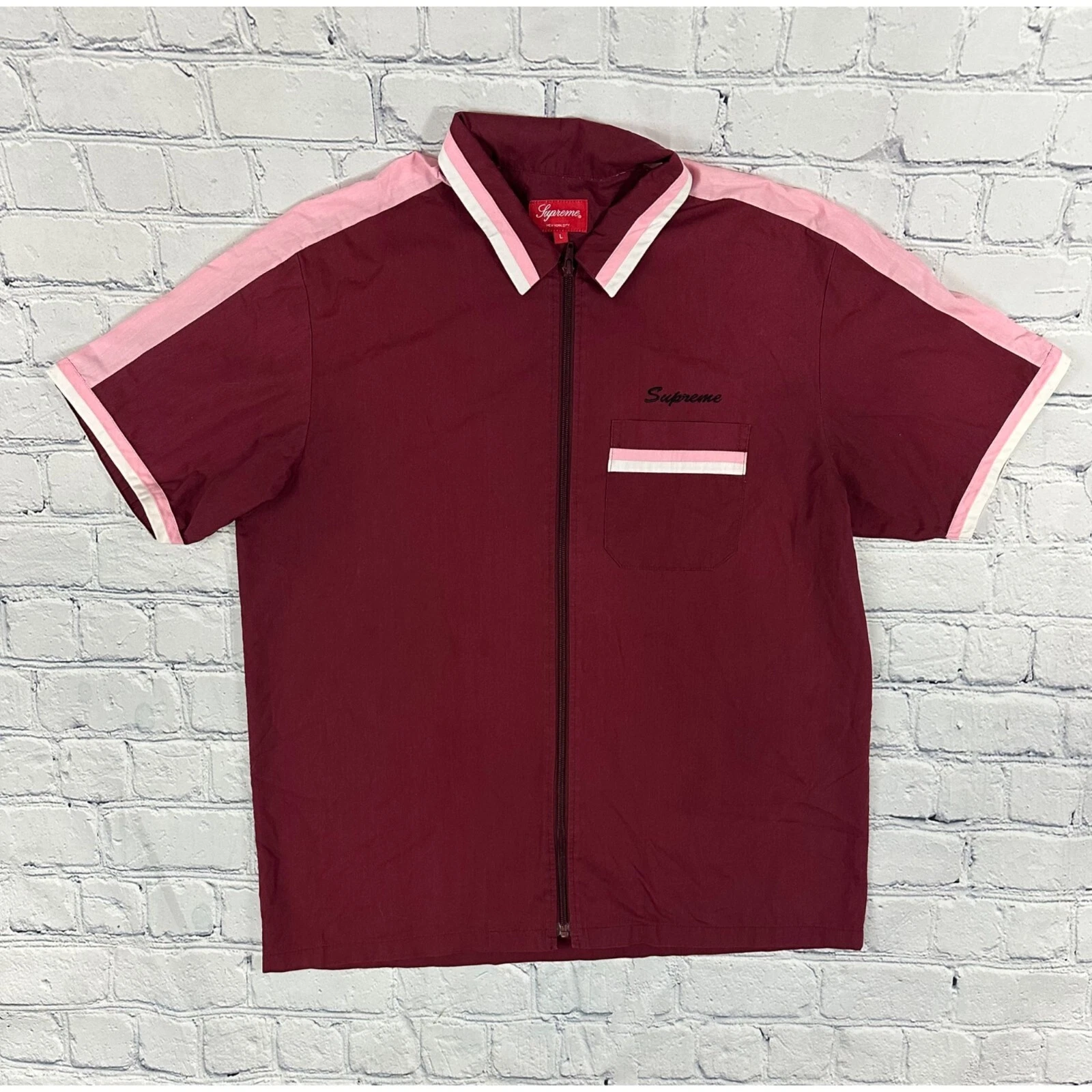 Chemise de travail Supreme Zip Up (printemps été 2018)