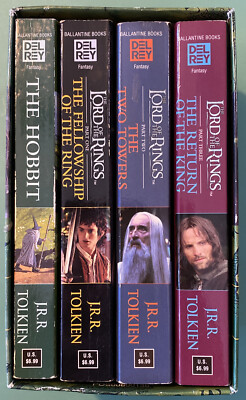 J.R.R. Tolkien The Lord Of The Rings & The Hobbit 4-book Paperback Box Set
