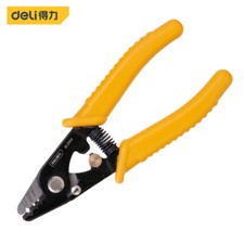 deli Three-hole Fiber Optic Stripper Clamp Wire Strip Miller Pliers Hand Tool