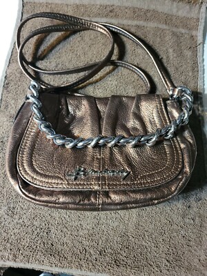 BRUCE MAKOWSKY GORGEOUS BRONZE CROSSBODY BAG