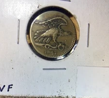 1837 Feuchtwanger's Composition Hard Times Token Vf