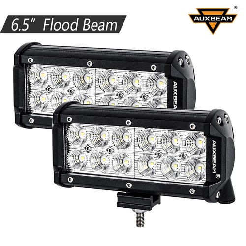 AUXBEAM 6.5" Dual Row LED Pods Work Light Flood Driving Lamp Offroad 6000K 36W - Bild 1 von 12