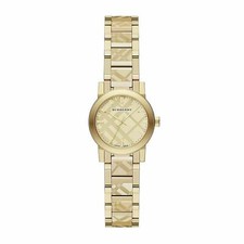 NUOVO OROLOGIO DA DONNA ORIGINALE BURBERRY CITY BU9234 QUADRANTE A QUADRETTI ORO - DE IL GIORNO SUCCESSIVO