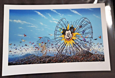Jeff Gillette Banksy Riesenrad Mickey signierter Druck -/60 Dismaland Poster Ratte