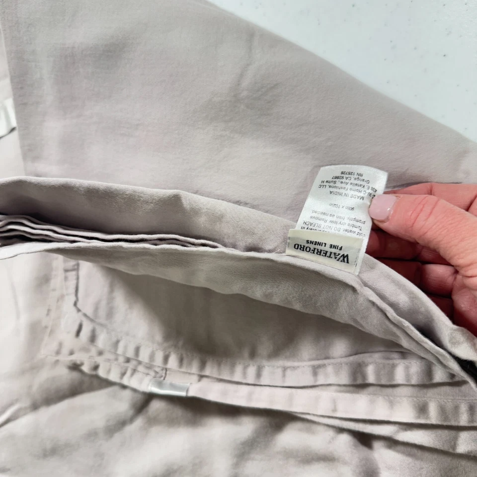 Waterford Queen Sábana Plana Marrón Sólido 100% Algodón Moderno Tradicional Foto 4 de 4