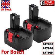 2x 12V 5AH Ni-MH Battery For Bosch BAT043 BAT045 BAT046 GSR PSB PSR GSB 12 VE-2