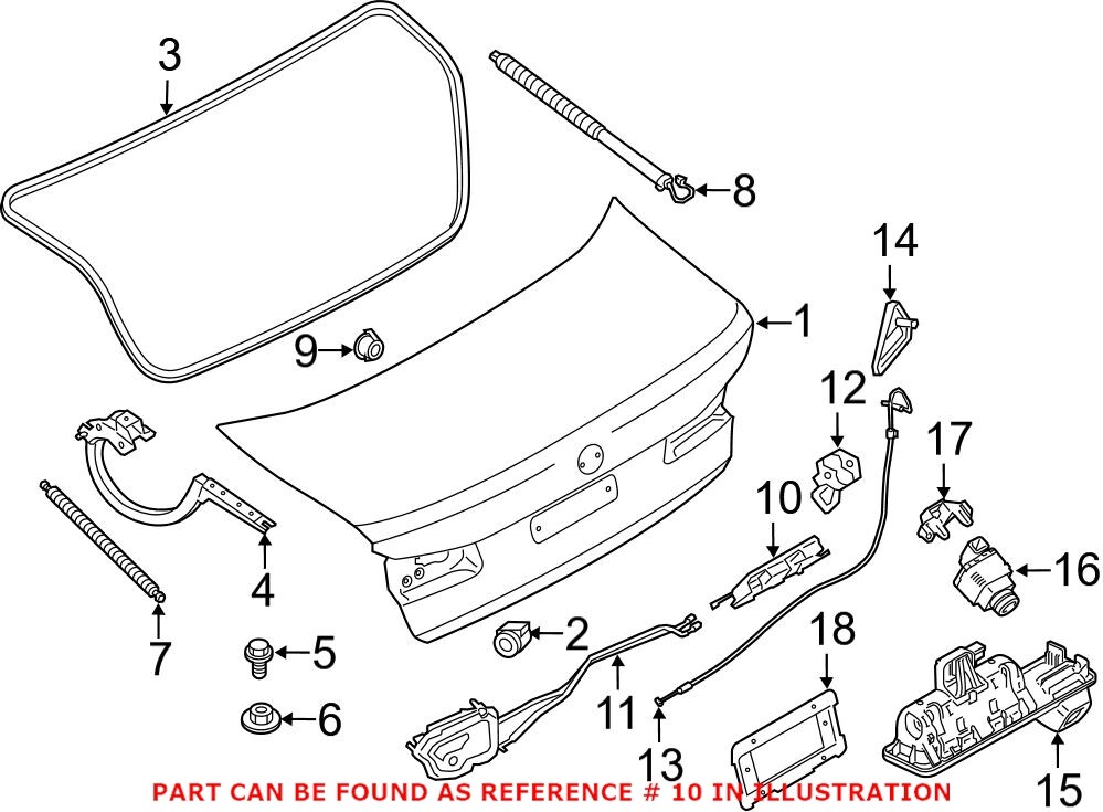 Genuine OEM Trunk Lock Actuator Motor for BMW 51247383283 eBay
