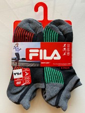 6 Pack Fila Low Cut Socks For Women  s Or Boys Size: 4-10 Comfort Styling