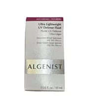 LOT of 2 Algenist Ultra Lightweight UV Defence Fluid SPF 50 ~~ 1oz , New In Box