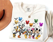 Mickey and Friends Skeleton Halloween Trick or Treat Unisex Adult Kid Tee 660728