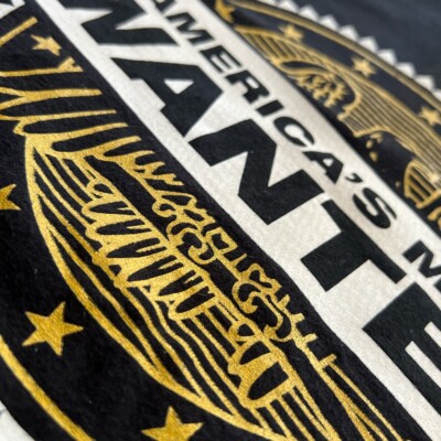 Supreme シュプリーム AMERICA'S MOST WANTED XL Supreme America's Most Wanted T-Shirt Black size Small | eBay