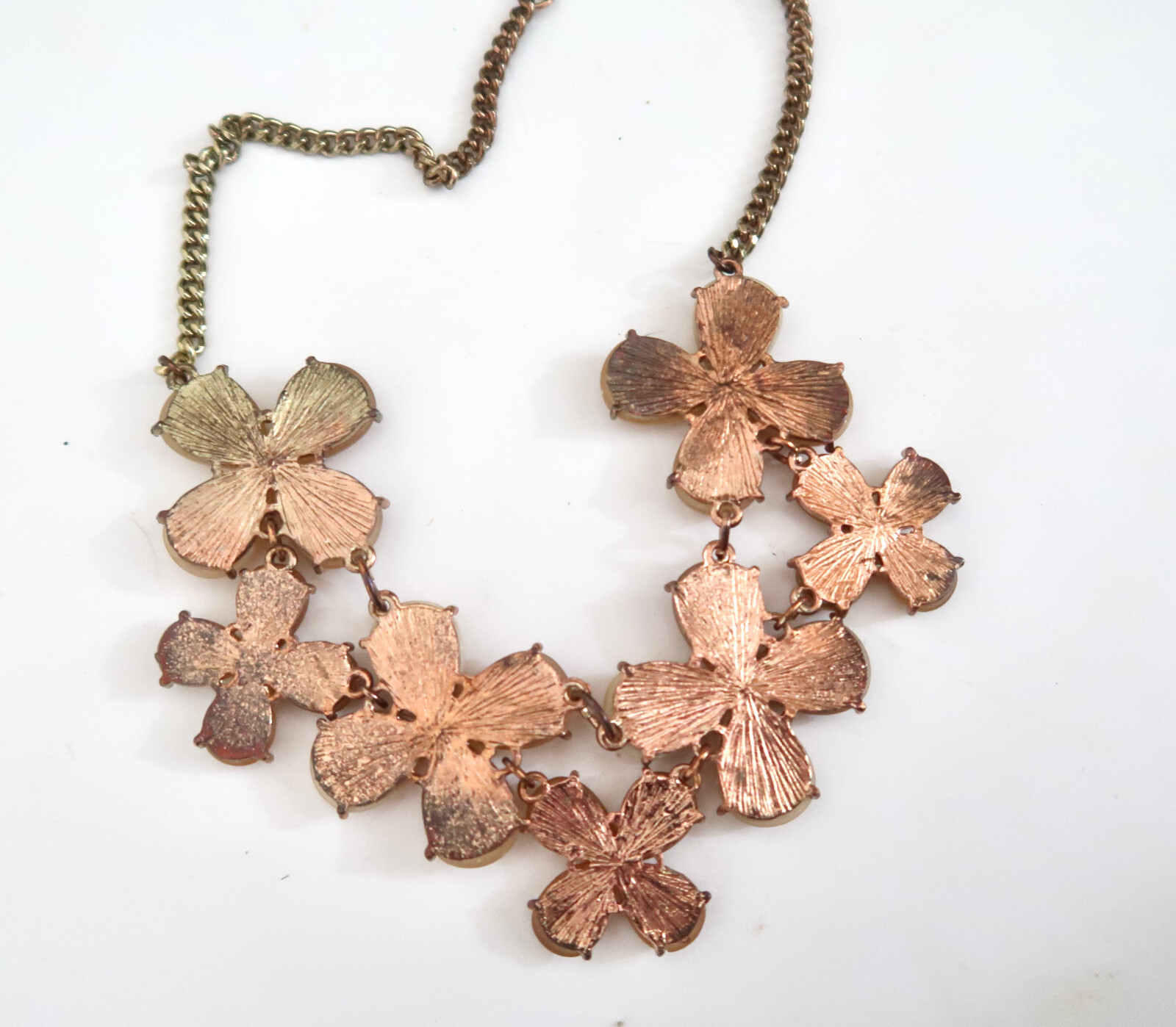 Stone Flower statement necklace - image 4