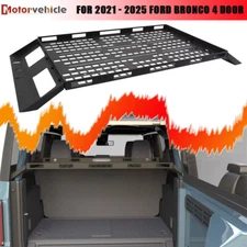 300LB Interior Rear Cargo Basket Rack Fit for 2021 2022 2023+ Ford Bronco 4 Door