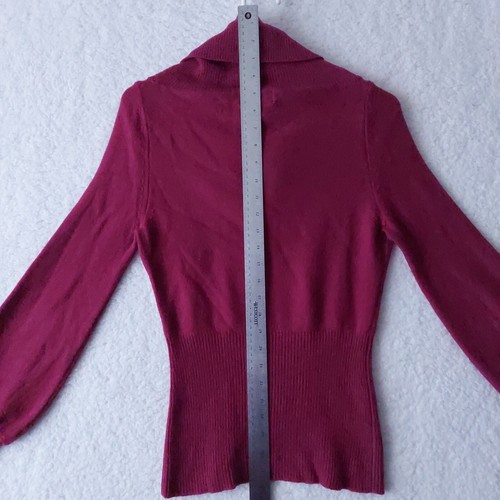 Patagonia Wool Blend Magenta Cowl Neck Women's Pullover Long Sleeve Sweater Sz S - Picture 14 of 15
