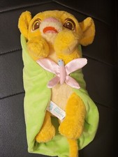 10" Disney Parks Lion King Baby Simba Plush Leaf Butterfly Blanket Soft CUTE