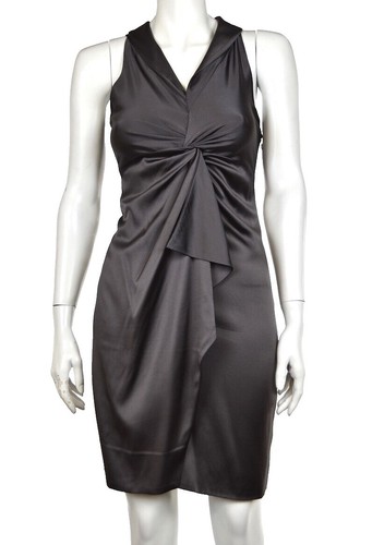 halter party dress ladies Skater Halter Dress in Longer Length 12 / Black main image 1