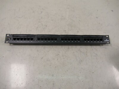 Leviton Voice Grade 24 Port Patch Panel CAT 49013-P24 Telecom Unit Rack Mount