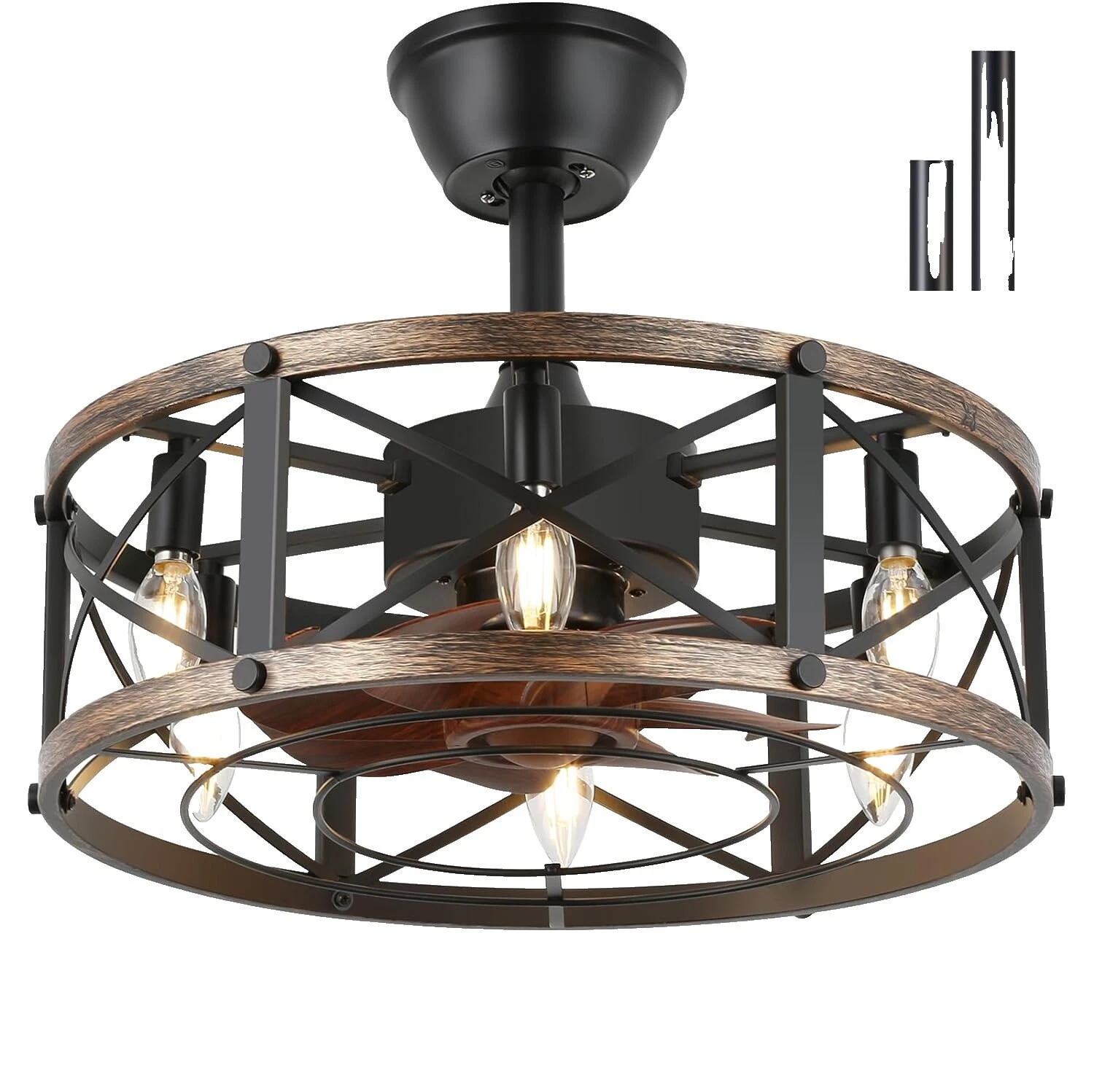 Ventiladores de techo industrial con luz