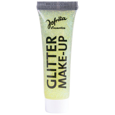 GLITTER MAKE UP GELB # Karneval Fasching Fee Kostüm Party Glitzer Schminke Farbe