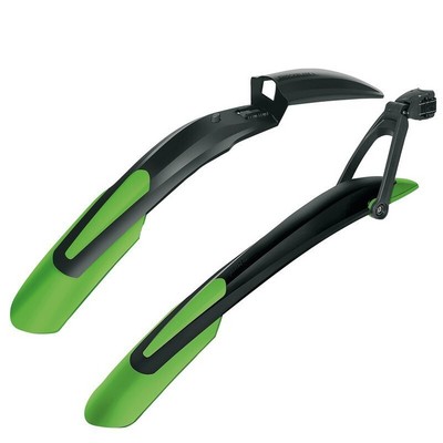 Pair Mudguards Blade Set Front + Rear 29/27.5 Plus Black/Green 22555