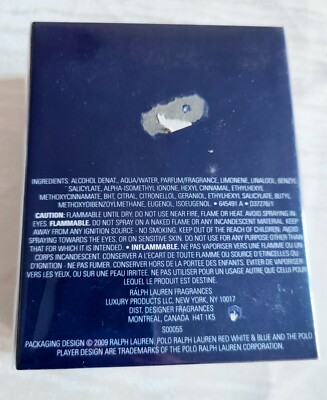 Discontinued Polo Blue by Ralph Lauren 125ml 4.2 oz EDT For Men