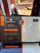 Bedgear Performance SPLIT  twin Sheet Set Dry-Tec Technology Champagne NEW!