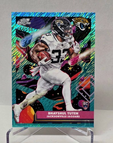 BHAYSHUL TUTEN - 2025 TOPPS COSMIC CHROME - ROOKIE AQUA EQUINOX /199 JAGUARS