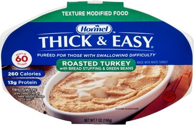Thick and Easy Purees 7 oz. Bowl Turkey with Stuffing, 7 Ounce (Pack of 7) 