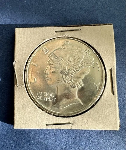 "MERCURY DIME" ONE OUNCE .999 FINE SILVER ROUND