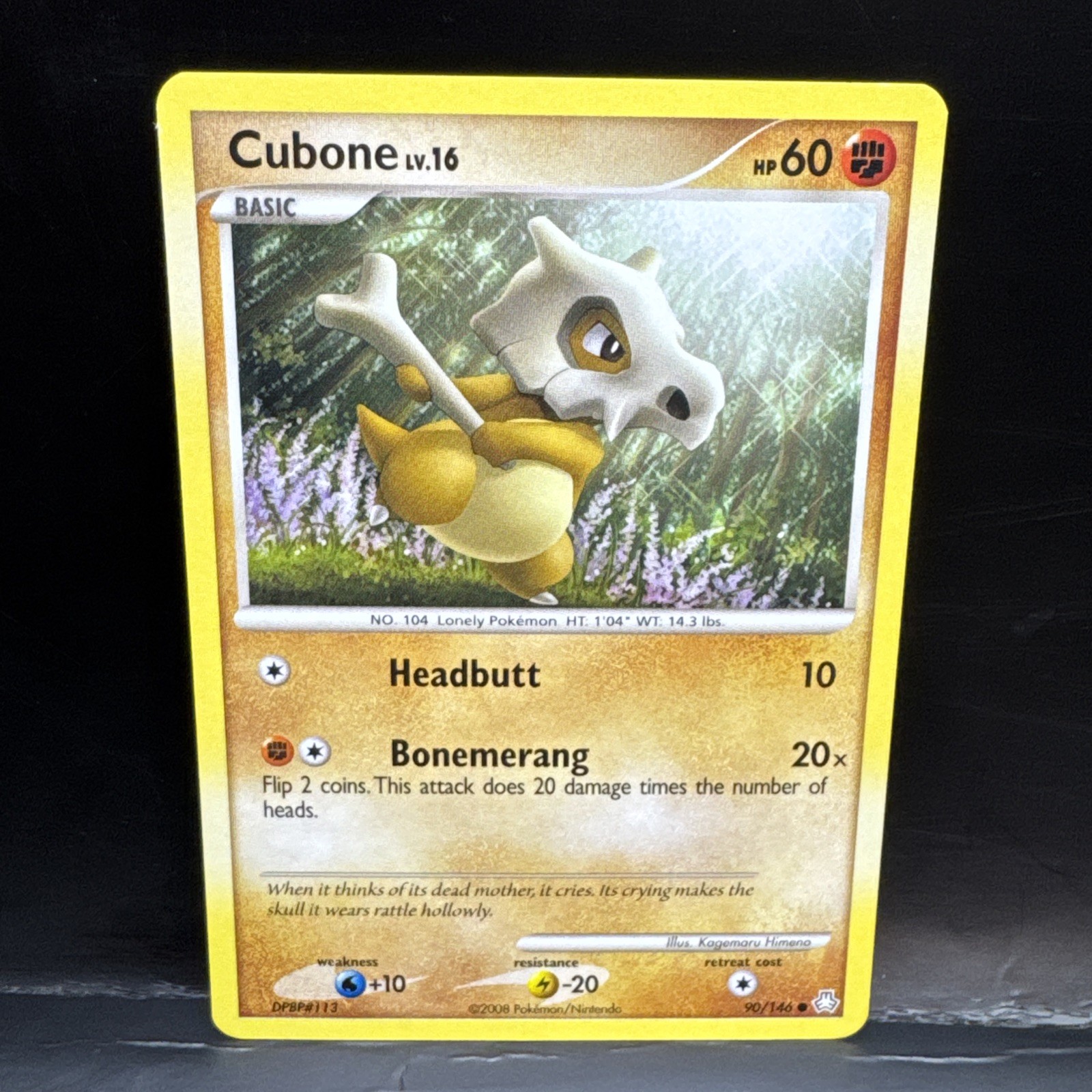 Nintendo Pokemon Legends Awakened Cubone #90/146 Common LP