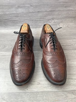Allen Edmond cambridge shell cordovan wingtip oxford brown leather