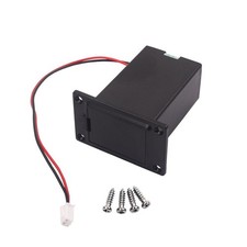 Wired 9V Battery Holder Case Box Compartment Cover for Guitar Bass Ukulele