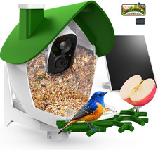   P33 - Smart Bird Feeder with Camera Solar Powered, 2K Video Bird Camera Feeder