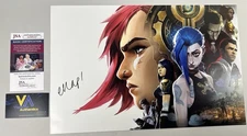 Ella Purnell Signed Arcane Jinx 11x17 Photo Print w/ JSA COA. League Of Legends