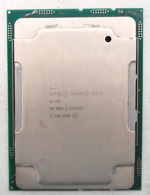 INTEL XEON GOLD 6148 SR3B6 2.40GHZ 1ST GEN. 20 CORE/40 THREADS SERVER PROCESSOR