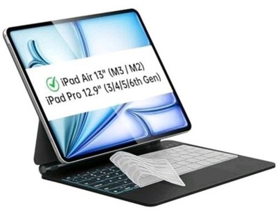 Otuoor Case for iPad Air 13-inch Keyboard M3 2025/M2 2024, Uninterrupted View