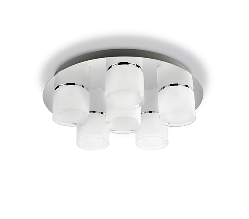 BYZANTINE CHROME CEILING LIGHT NT LED 6X5W WW 3000K 3644611P1