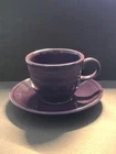 Fiestaware Coffee Tea Cup Saucer Plum